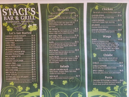 Staci's Grill menu