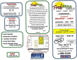 Fresh Mix Grill menu