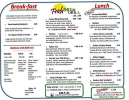 Fresh Mix Grill menu