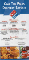 Domino's Pizza menu