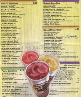 Tropical Smoothie Cafe menu