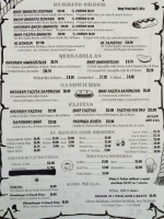 El Rincon Mexican menu