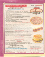 Hot Stuff Pizza menu