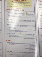 The Hut And Grill menu