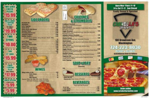 Carmella's Express menu