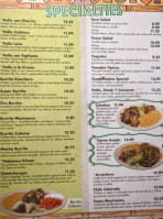 Tacos Mexicanos menu