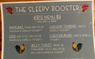 The Sleepy Rooster menu