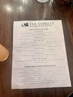 The Bistro At The Everett menu