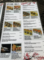 Naru Japanese menu