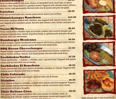 El Ranchero menu