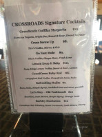 Crossroads And Grill menu