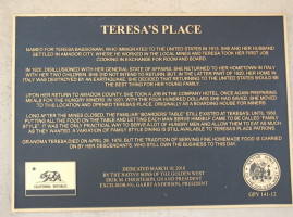 Teresa's Place menu