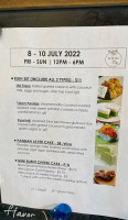 Formosa Cafe menu