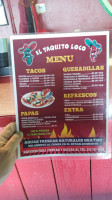 El Taquito Loco menu