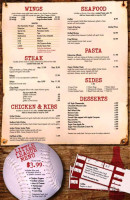 Lincoln's Sports Grille menu