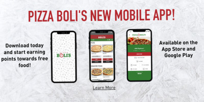 Pizza Boli's food