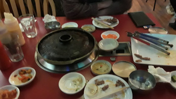 Korean Tabletop Bbq Sushi food