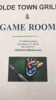 Olde Town Grill Game Room inside