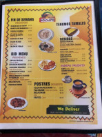 Los Molcajetes menu