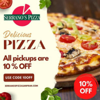 Serrano's Pizza food