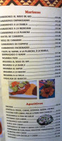 Cosina De Chencha menu