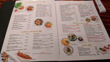 Sachi, Sushi, Thai And Asian Cuisine menu