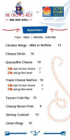 The Crow's Nest At Clover Island Inn menu