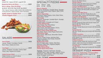 Milano Pizza Trinidad menu