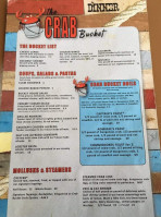 The Crab Bucket Raw menu