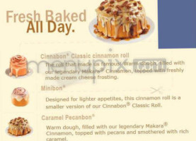 Cinnabon menu