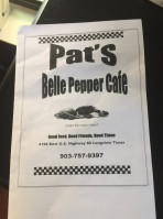 Pat N Pigys Belle Pepper Cafe food