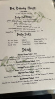 The Barony House menu