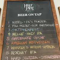 Half Pint Brewing Company menu