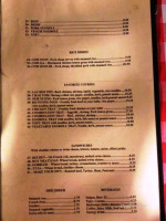 La Patisserie menu