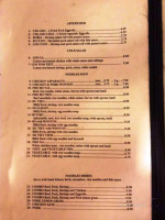 La Patisserie menu