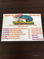 World Class Cheeseburgers menu