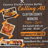 Country Kitchen Cuisine Buffet food