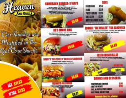 Hot Tamale Heaven And Grill menu