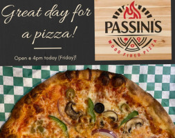 Passini's Wood Fired Pizza food