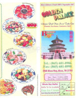 Golden Palace menu