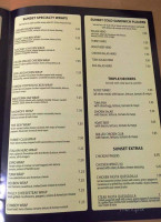 Sunset Luncheonette Deli menu