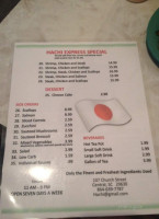 Hachi Express Japanese Grille menu