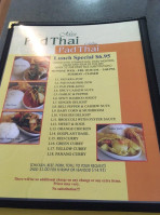 Miss Pad Thai menu