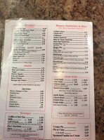 Jeno's Restaurant menu