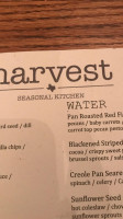 Harvest At The Masonic menu
