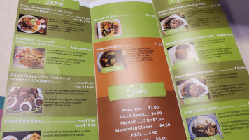 Caribbean Cuisine menu