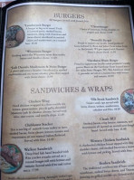 Timberland Tavern menu