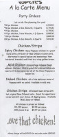 Popeyes Chicken and Biscuits menu