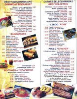 Puerto Plata menu