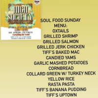 Tiff's Soul Food menu